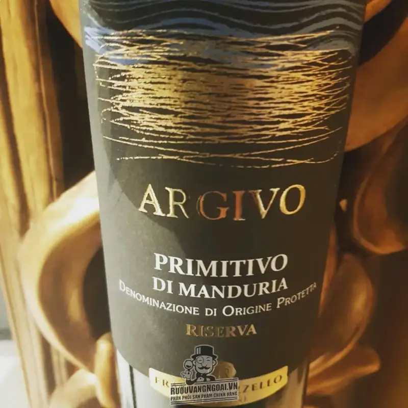 Vang Ý ARGIVO PRIMITIVO DI MANDURIA 16 ĐỘ