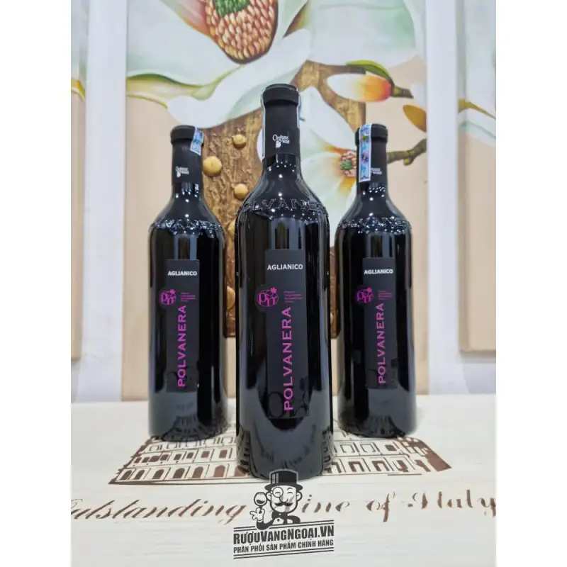 Địa chỉ bán ruou vang do chat aglianico polvanera puglia organic wine giá rẻ tại Hà Nội