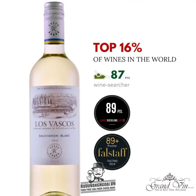 Giá vang chile los vascos sauvignon blanc barons de rothschild