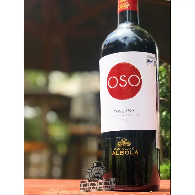 Giá vang y oso toscana castello di albola red