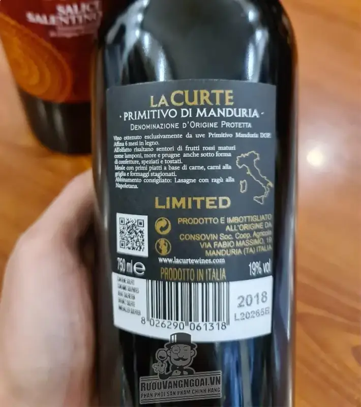 Rượu vang LaCurte hộp quà