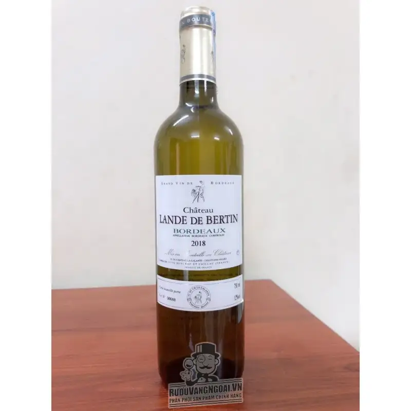 Vang Pháp CHATEAU LANDE DE BERTIN BORDEAUX ĐỎ - TRẮNG