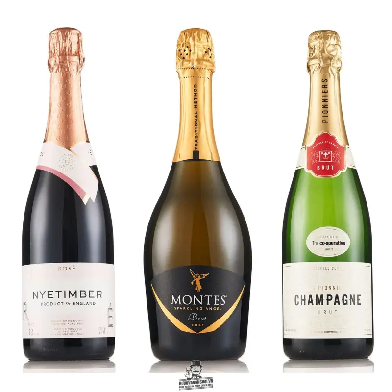 Rượu Vang nổ Montes Sparkling Angel Brut cao cấp