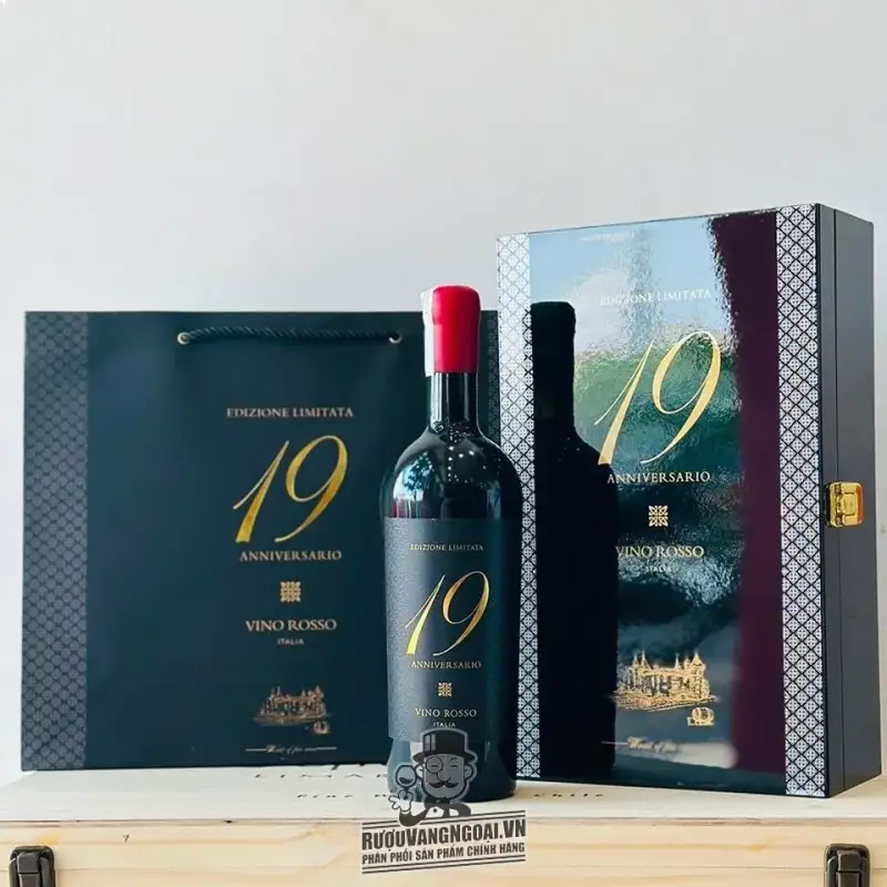 Rượu vang 19 Anniversario Vino Rosso 19độ Cao Cấp
