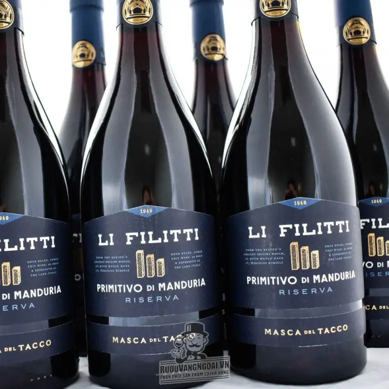 vang y li filitti primitivo di manduria giá bao nhiêu