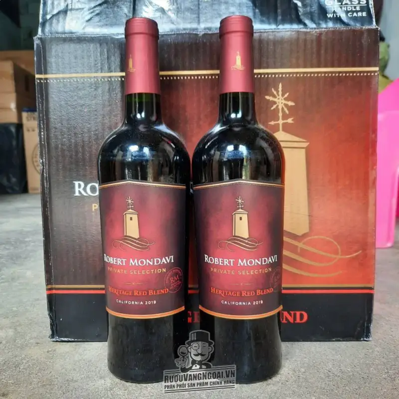 vang my robert mondavi heritage red blend cao cap giá bao nhiêu