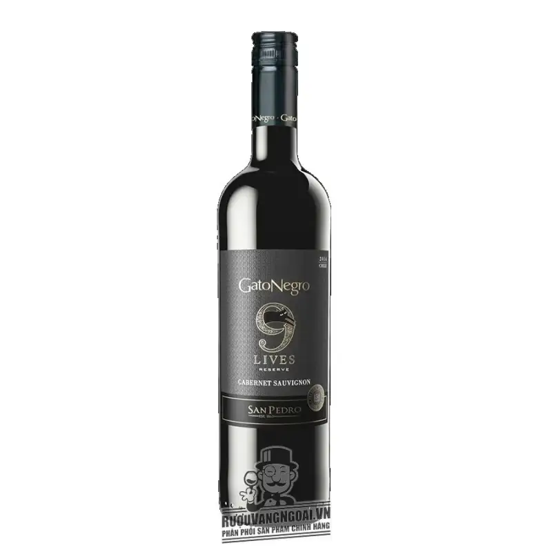 Vang Chile Gato Negro 9 Lives San Pedro Reserve Đỏ - Trắng