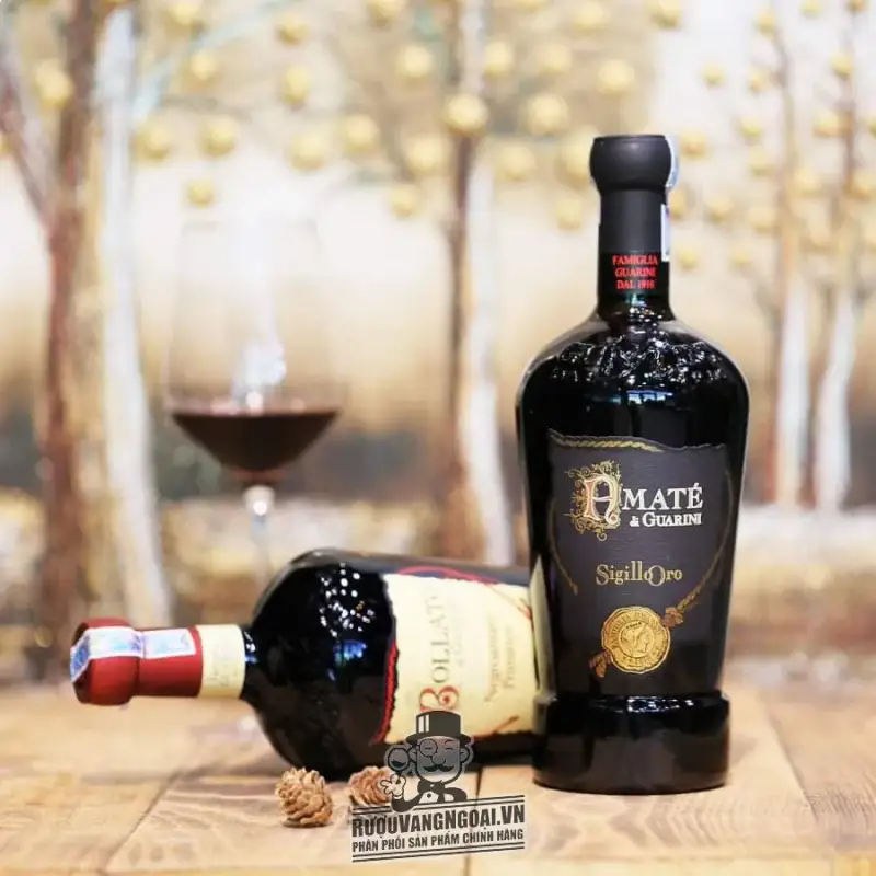 Rượu vang Ý AMATE DI GUARINI SIGILLO ORO NEGROAMARO PRIMITIVO Uống ngon