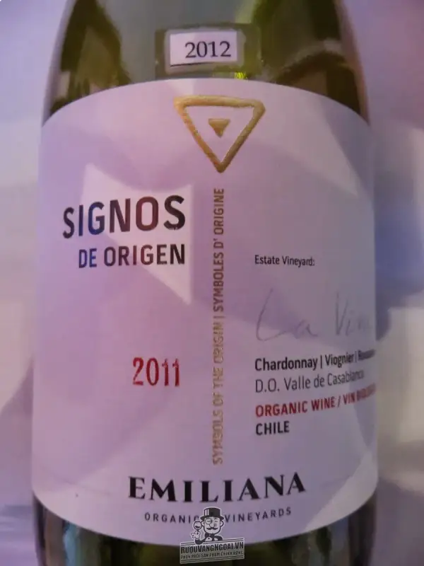 Vang Chile EMILIANA SIGNOS De Origen Chardonnay