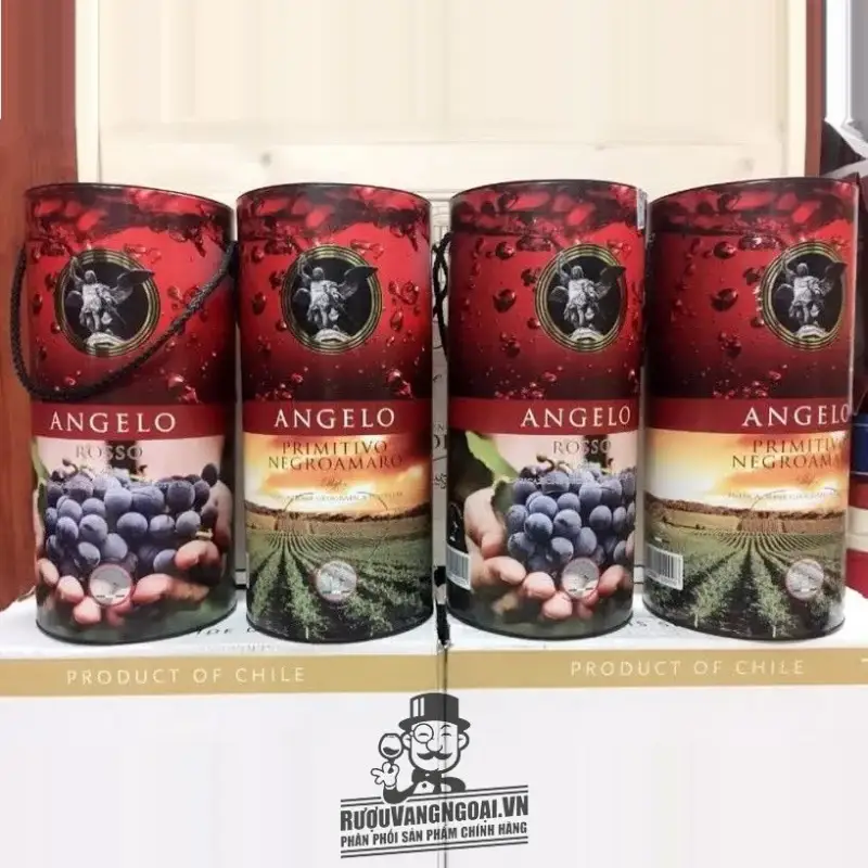 Rượu vang bịch Ý Angelo Primitivo Negroamaro 3 lít