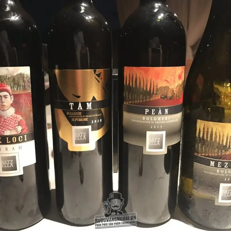 Vang Ý Pean Bolgheri Batzella Thượng hạng