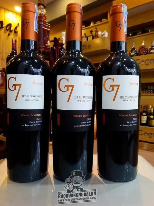 Kết quả hình ảnh cho g7 reserva cabernet sauvignon