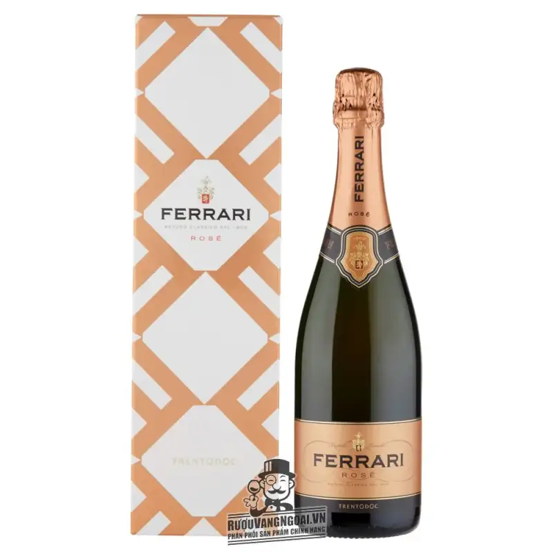 Vang nổ Ý Ferrari Rose Trento DOC