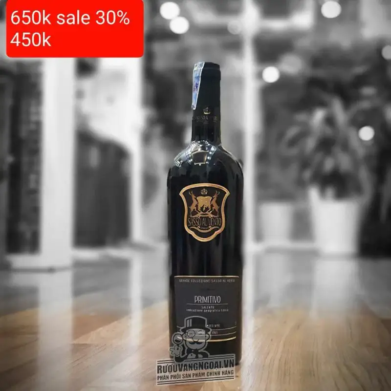 Mua ruou vang sasso al vento primitivo giá rẻ tại Hà Nội