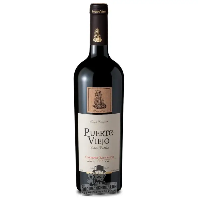 Vang Chile Mác gỗ Puerto Viejo Cabernet Sauvignon