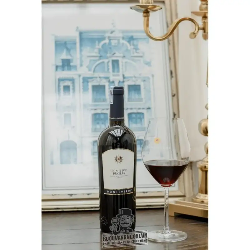 Vang Ý Primitivo Puglia Monteverdi 14,5% Cao cấp
