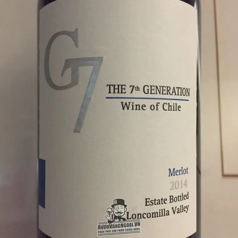 Rượu vang Chile G7 Merlot