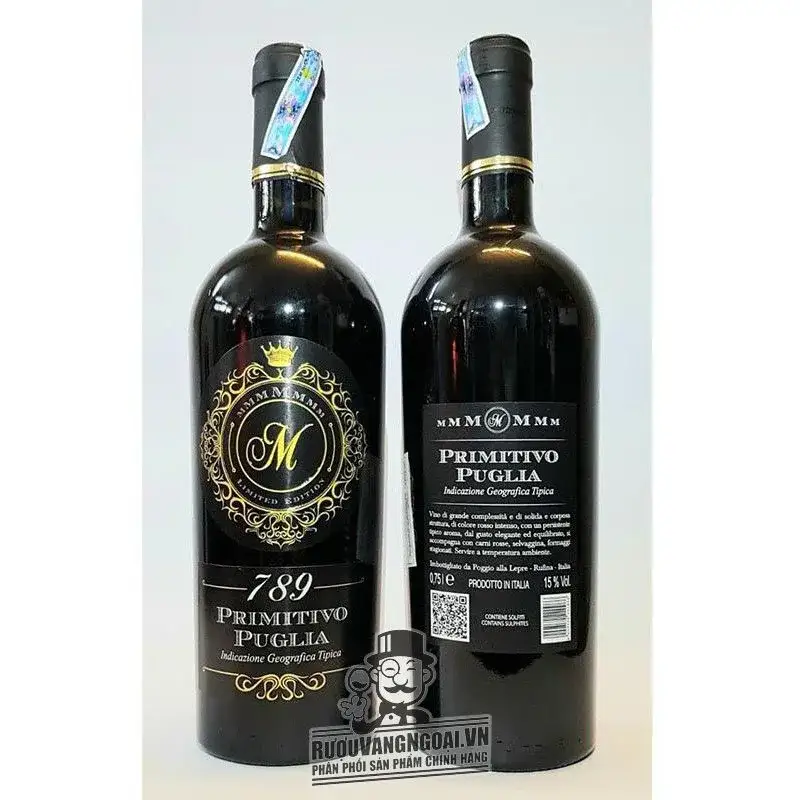 Rượu Vang Ý M 789 PRIMITIVO PUGLIA uống ngon