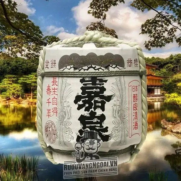 Rượu Sake Tamura Shuzojo Kasen Taru - Rượu Sake Bình Cối 1800ML