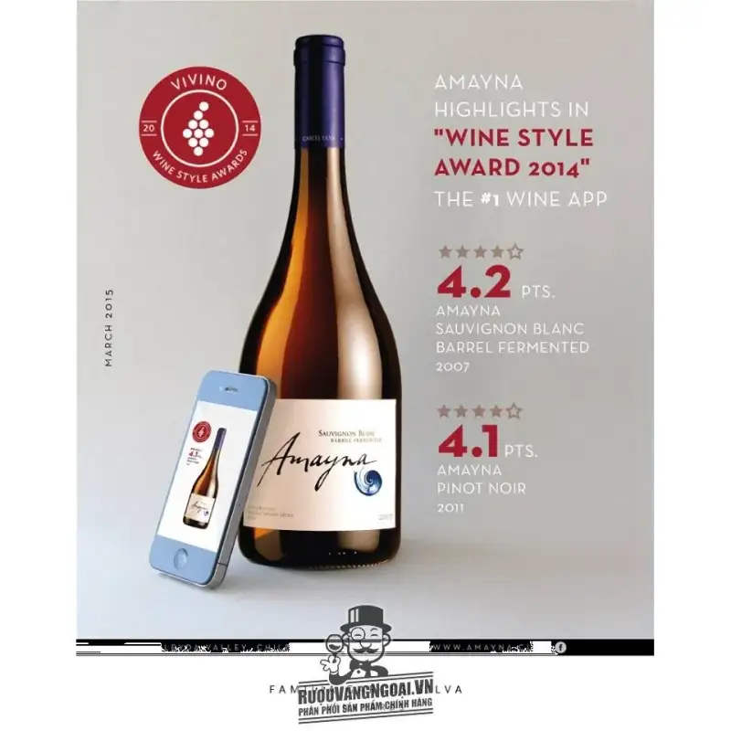Vang Chile Amayna Sauvignon Blanc