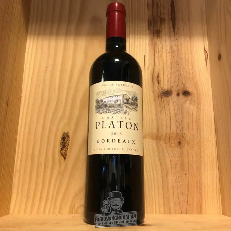 Mua vang phap platon chateau bordeaux red giá rẻ tại Sài Gòn