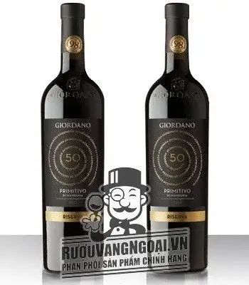 Vang Ý 50 GIORDANO PRIMITIVO DI MANDURIA RISERVA