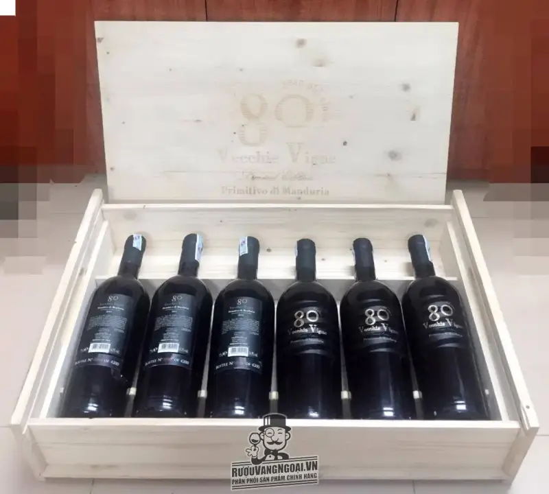 Rượu Vang Ý 80 VECCHICE VIGNE PRIMITIVO DI MANDURIA