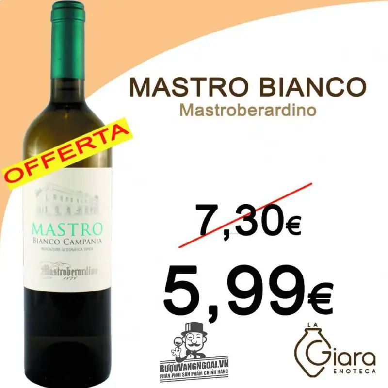 Địa chỉ bán vang y mastro bianco campania mastroberardino giá rẻ tại Sài Gòn