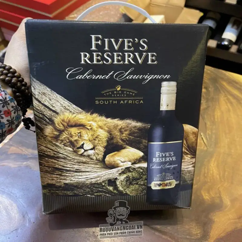 Vang bịch Fives Reserve 14 độ South Africa 3L