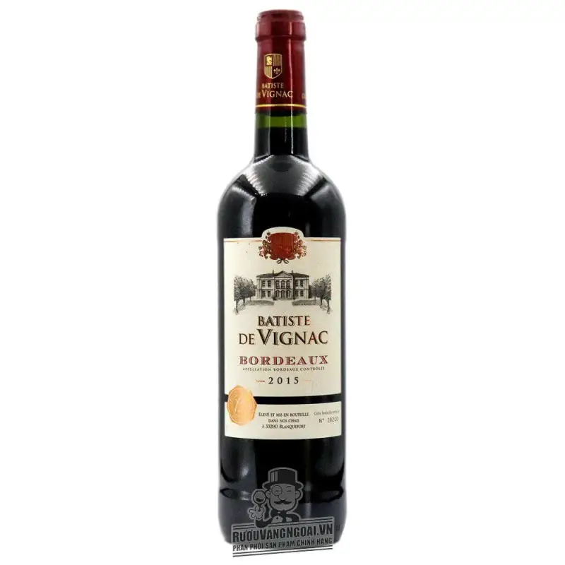 Vang Pháp Batiste de Vignac Bordeaux uống ngon