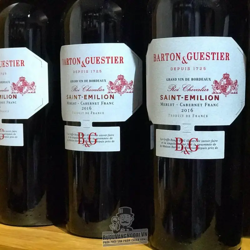 Mua vang phap barton guestier saint emilion roi chevalier giá rẻ tại Sài Gòn