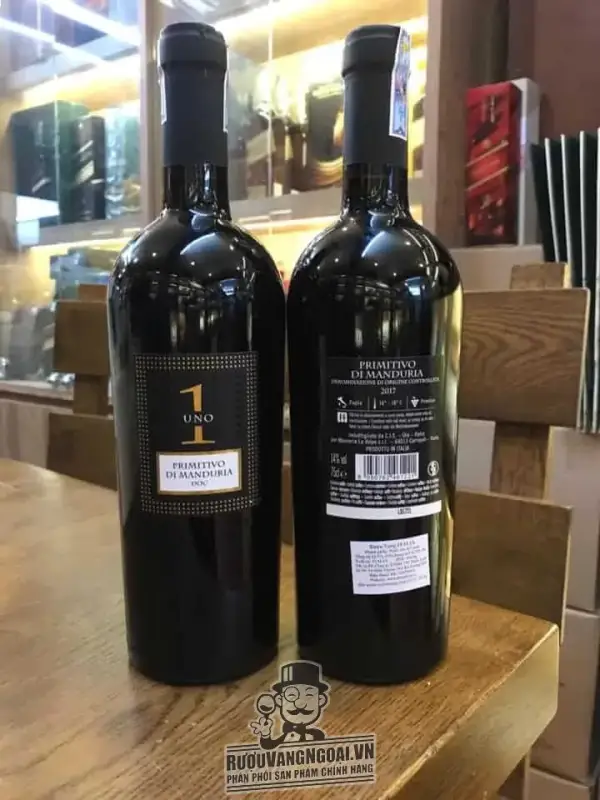 Vang Ý UNO1 PRIMITIVO Nhãn đen