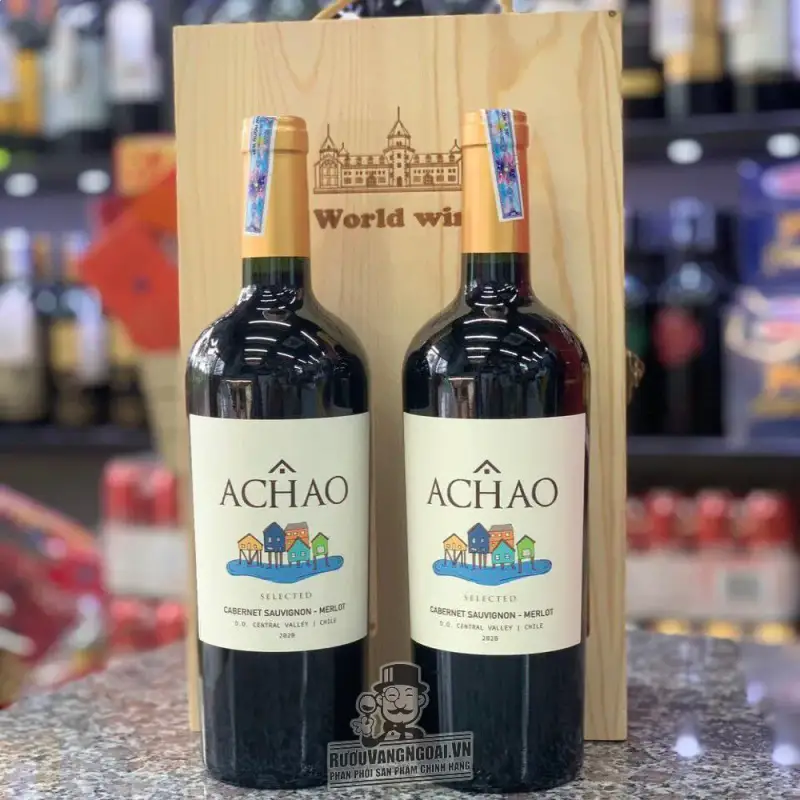 Vang Chile ACHAO SELECTED CABERNET SAUVIGNON MERLOT uống ngon