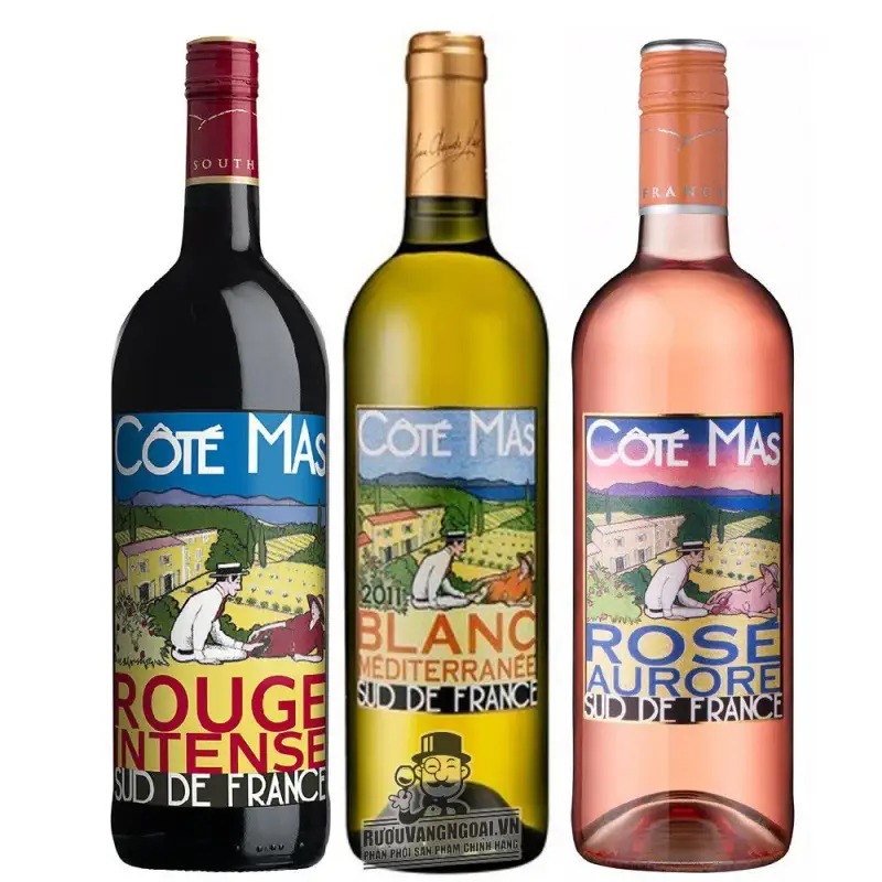 Vang Pháp Cote Mas Đỏ Trắng Hồng uống ngon
