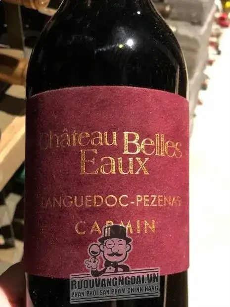 Vang Pháp CHATEAU BELLES EAUX LANGUEDOC PEZENAS CARMIN