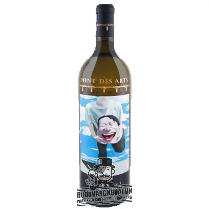Vang Pháp Pont des Arts Yue Minjun Label Bordeaux