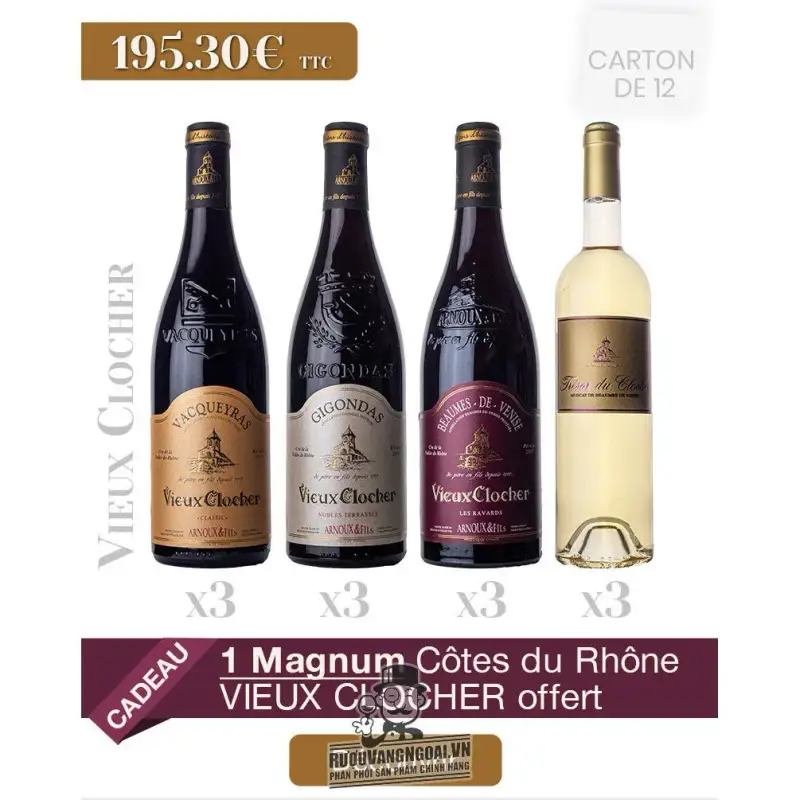 Vang Pháp Cairanne Vieux Clocher
