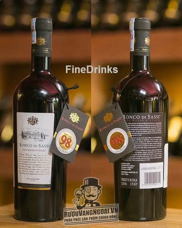 Vang ý RONCO DI SASSI VINO ROSSO