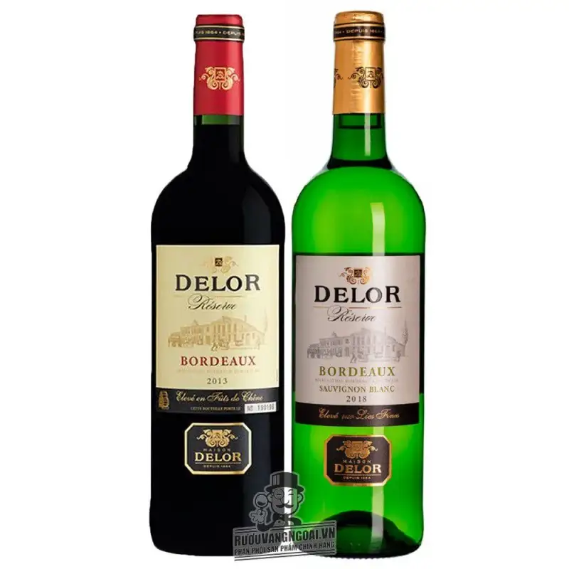 Vang Pháp Delor Reserve Bordeaux Đỏ - Trắng uống ngon