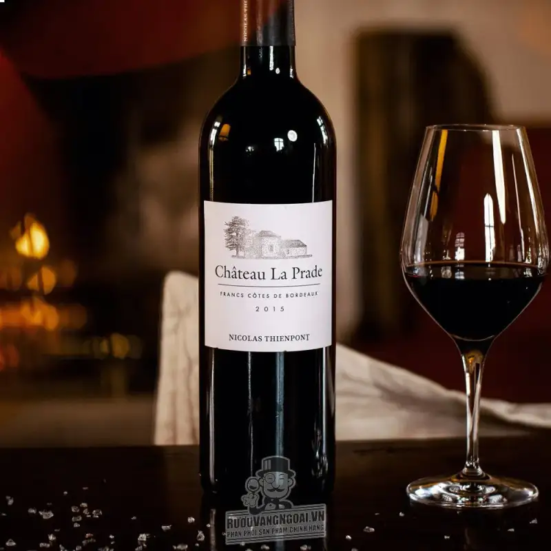 Địa chỉ bán vang phap chateau la prade francs cotes de bordeaux giá rẻ nhất