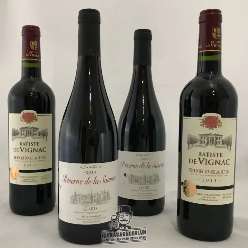 Giá vang phap batiste de vignac bordeaux