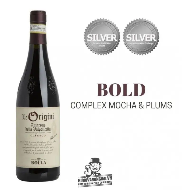 Địa chỉ bán vang y bolla le origini amarone riserva giá rẻ tại Sài Gòn