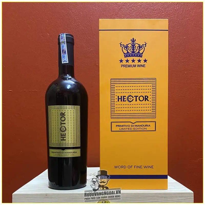 Giá ruou vang hector primitivo di manduria limited edition