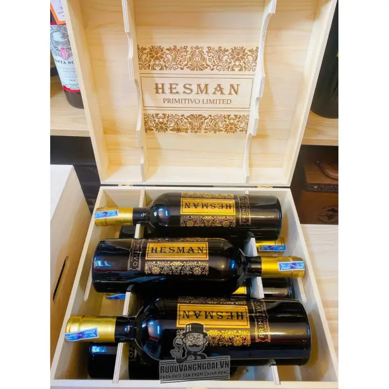 Giá ruou vang hesman primitivo limited edition