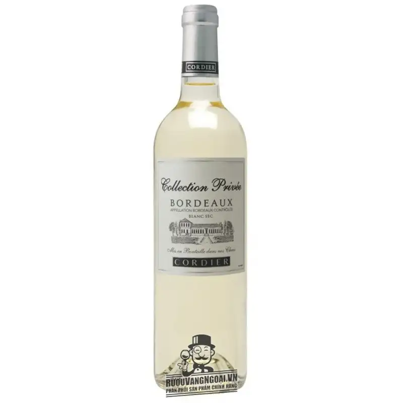 Vang Pháp Collection Privee Bordeaux Blanc Cordier uống ngon
