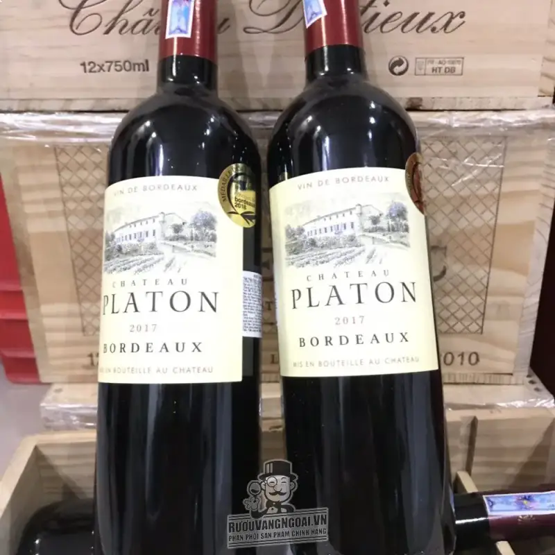 Địa chỉ bán vang phap platon chateau bordeaux red giá rẻ tại Sài Gòn