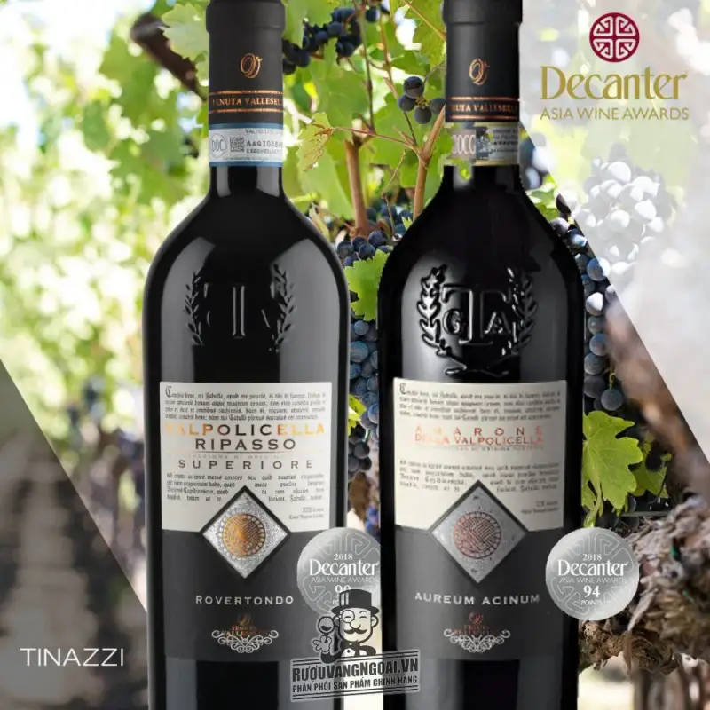 vang y aureum acinum amarone della valpolicella giá bao nhiêu