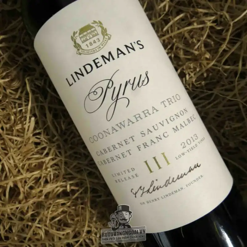 Rượu vang Lindemans Pyrus Trio Cabernet Malbec Merlot