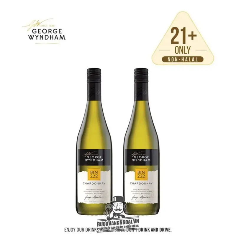Rượu vang Bin 222 George Wyndham Chardonnay cao cấp