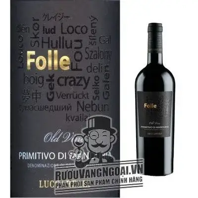 Vang ý Folle Primitivo di Manduria